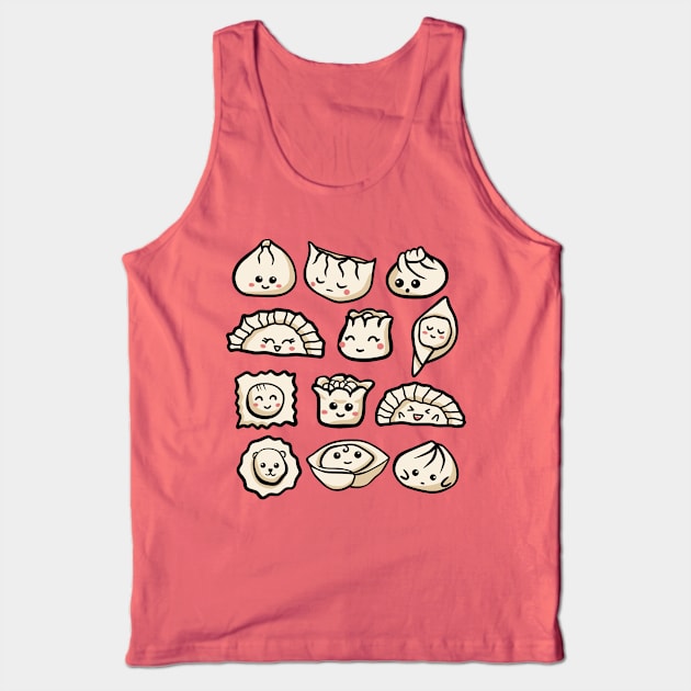 Kawaii dumplings Tank Top by Chigurena